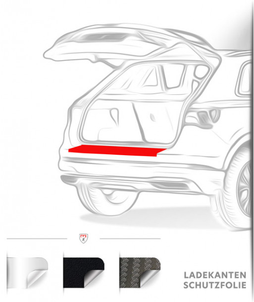 Für Opel Corsa E / 3-türer (ab Bj.2015) passende Ladekantenschutz-Folie