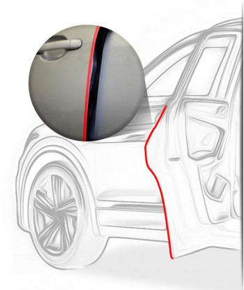 3M Türkantenschutz - Lackschutzfolie kleben Kantenschutz Tür Auto