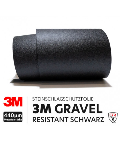 3M Lackschutz-Folie Gravel Resistant Film F-506 Auto-Folie Steinschlagschutzfolie Schwarz matt