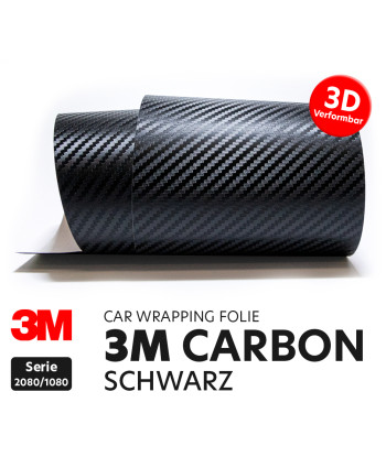 3M™ Car Wrapping Folie Serie 2080 / 1080 - Carbonfolie schwarz Auto-Folie