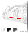 Für Ford Ranger  Doppelkabine (ab Bj. 03/2012) passende Einstiegsleisten Lackschutzfolie