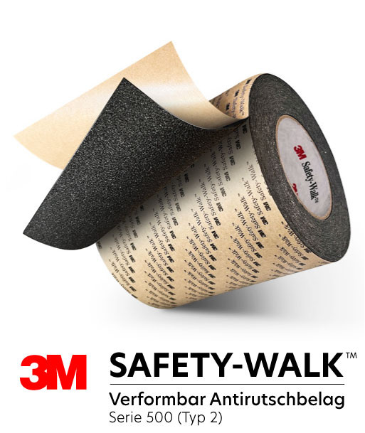 3M™ Safety-Walk™ Verformbar (Typ 2) Antirutschbelag, Antirutschband - Serie 500 (510)