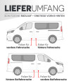 Für Opel Vivaro B (Ab Bj. 2014) passende Radlauf-Schutzfolie und Einstiegsleisten-Schutzfolie