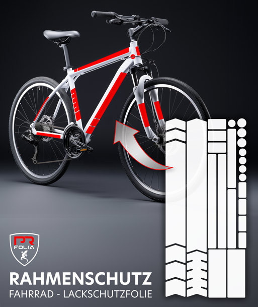 Fahrrad Lackschutzfolie Rahmenschutz Universal Set 29-Teilig- Mountainbike, MTB,...