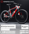 Fahrrad Lackschutzfolie Rahmenschutz Universal Set 22-Teilig- Mountainbike, MTB, Trekkingrad, Rennrad, Alltagsrad