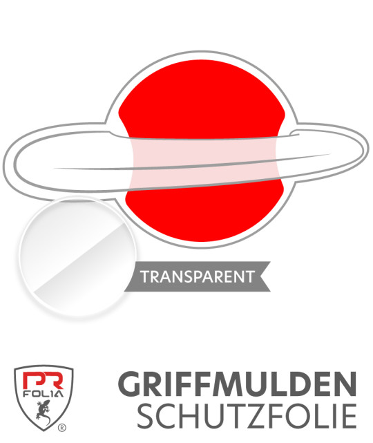 Für BMW Mini (Typ F55/F56 ab Bj. 03/2014) - passgenaue Griffmulden Lackschutz Folie