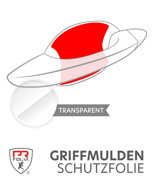 Für VW Golf Sportsvan United (ab Bj. 2020) - passgenaue Griffmulden Lackschutz Folie