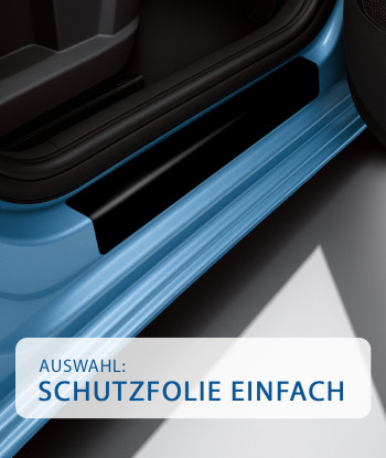 Für Mercedes-Benz E-Klasse | Limousine W214 | ab Bj. 03|2023 Einstiegsleisten Lack-schutzfolie carbon schwarz