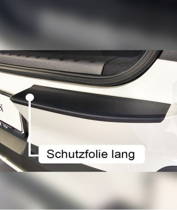 Für BMW Mini / Aceman (ab Bj. 10/2024) passende Ladekantenschutz Folie Ecke schwarz matt