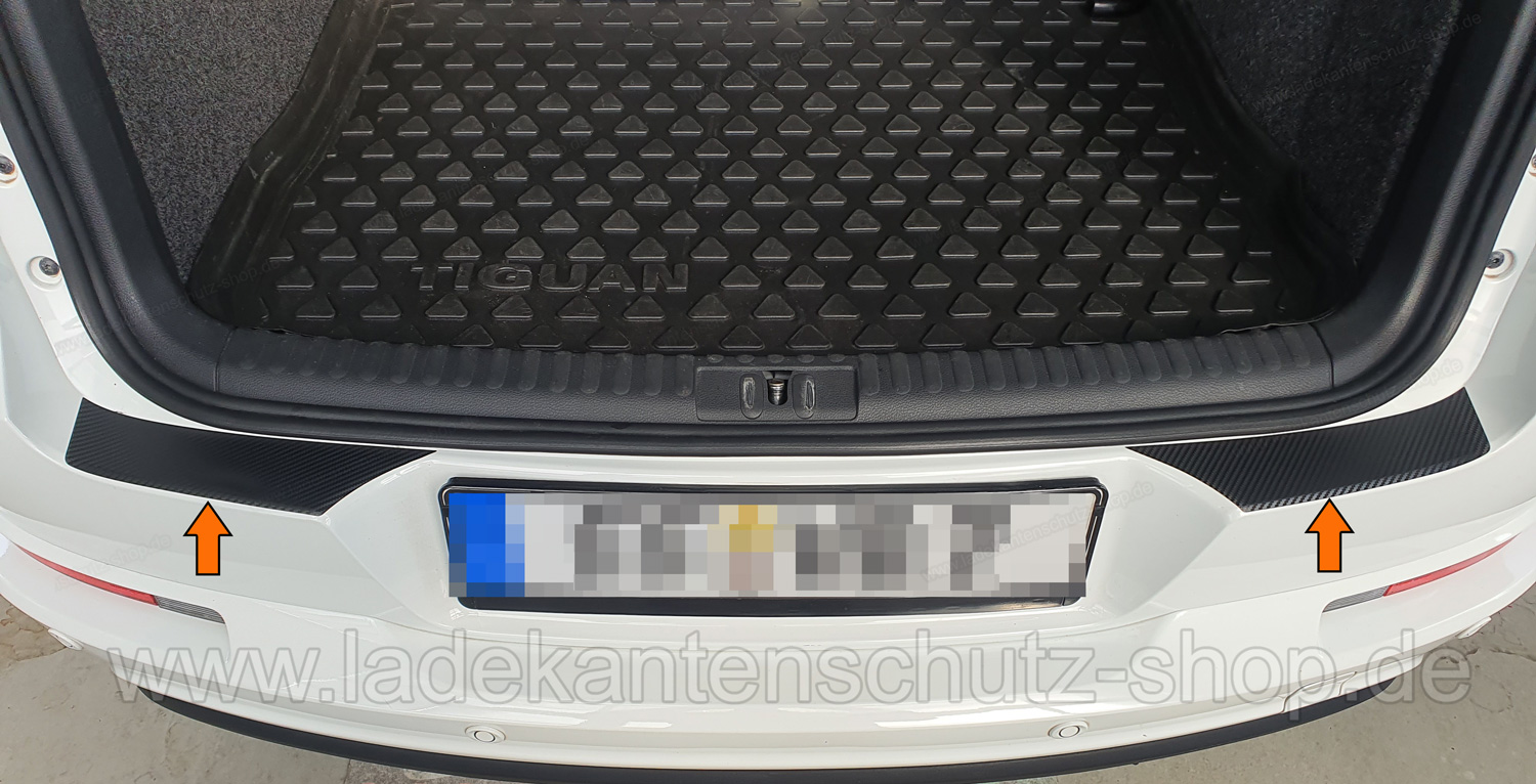 Tiguan Folien Einstiegsleisten Lackschutzfolie schwarz/silber Original VW  Zubehör